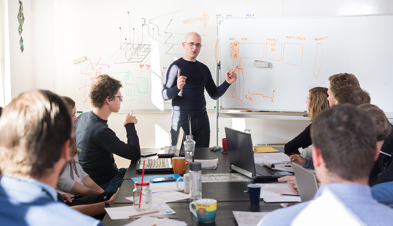 Group of professionals at a conference table